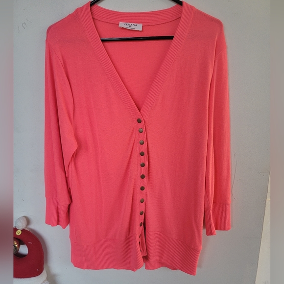 NWOT Zenana brand snap cardigan size 1x - Picture 1 of 7